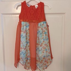 Fun, floral handkerchief style skirt